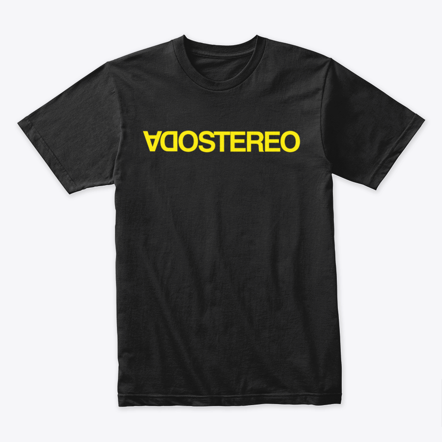 Camiseta Algodón Soda Stereo logo amarillo