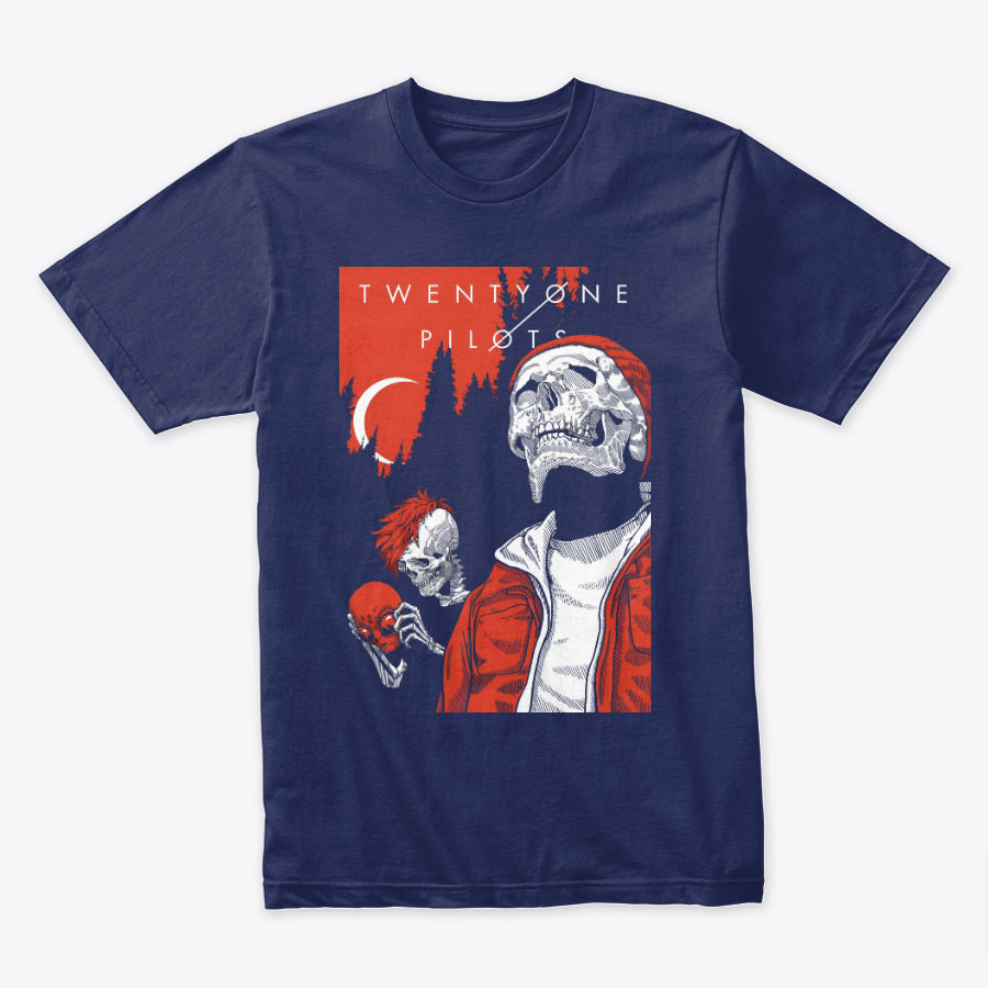 Camiseta Algodon Twenty One Pilots Skull Poster