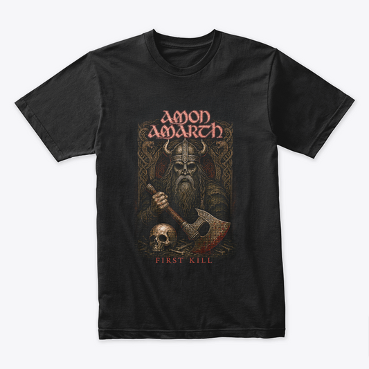 Camiseta Algodon Amon Amarth First Kill