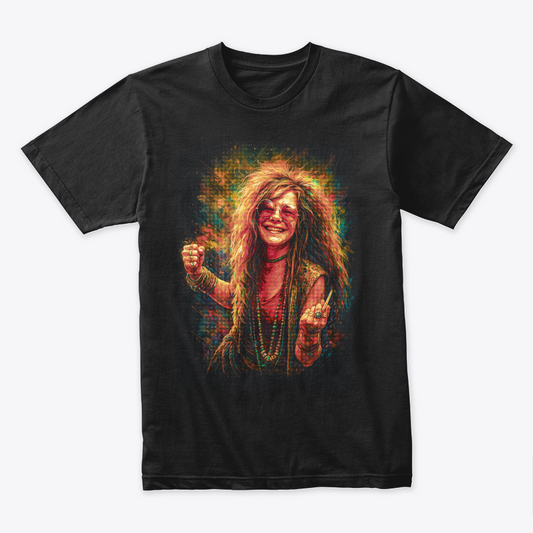 Camiseta Algodon Janice Joplin Art 2
