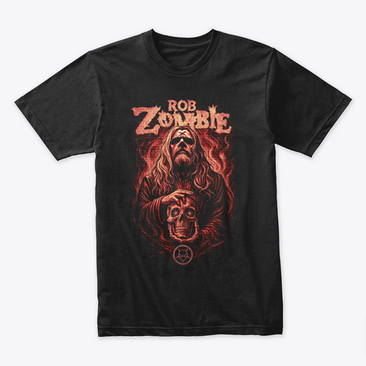Camiseta Algodon Rob Zombie Poster Skull