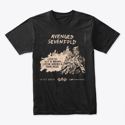 Camiseta Algodon Avenged Sevenfold Tour 2025