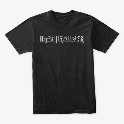 Camiseta Algodon Iron Maiden Logo Black
