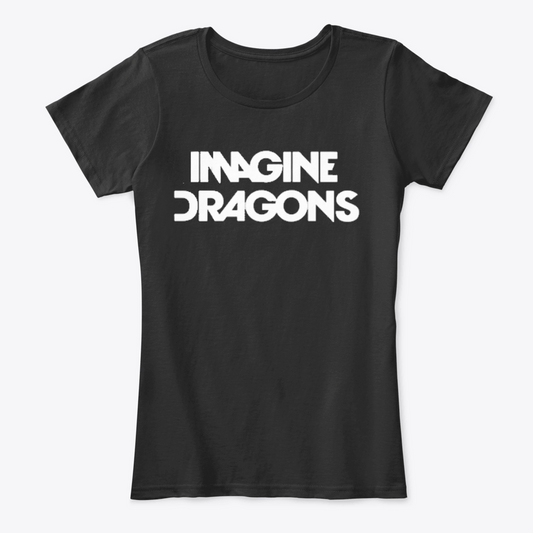 Camiseta Algodon Imagine Dragons Logo Mujer