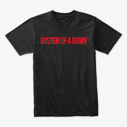 Camiseta Algodon System Of A Down Logo Rojo