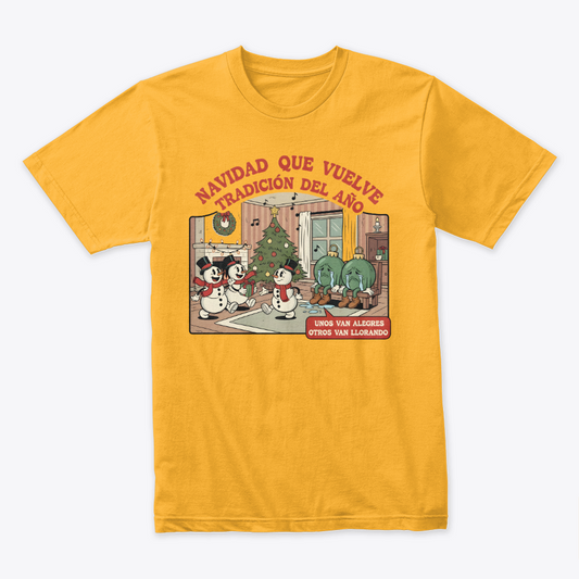 Camiseta Fin De Año Navidad Que Vuelve, Tradicion del Año