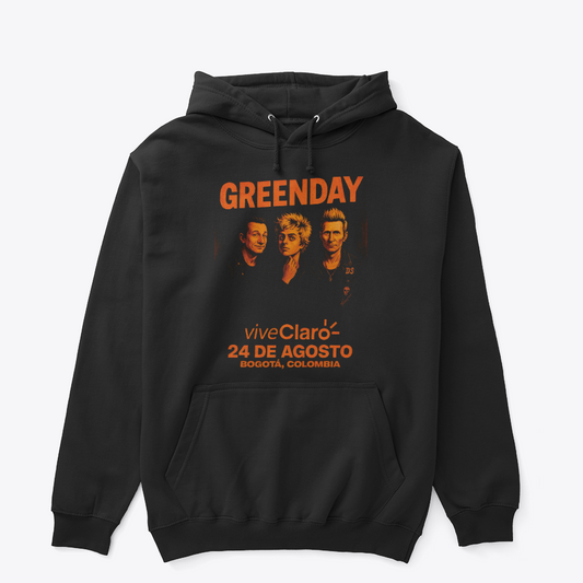 Buzo Capota Green Day Poster Orange