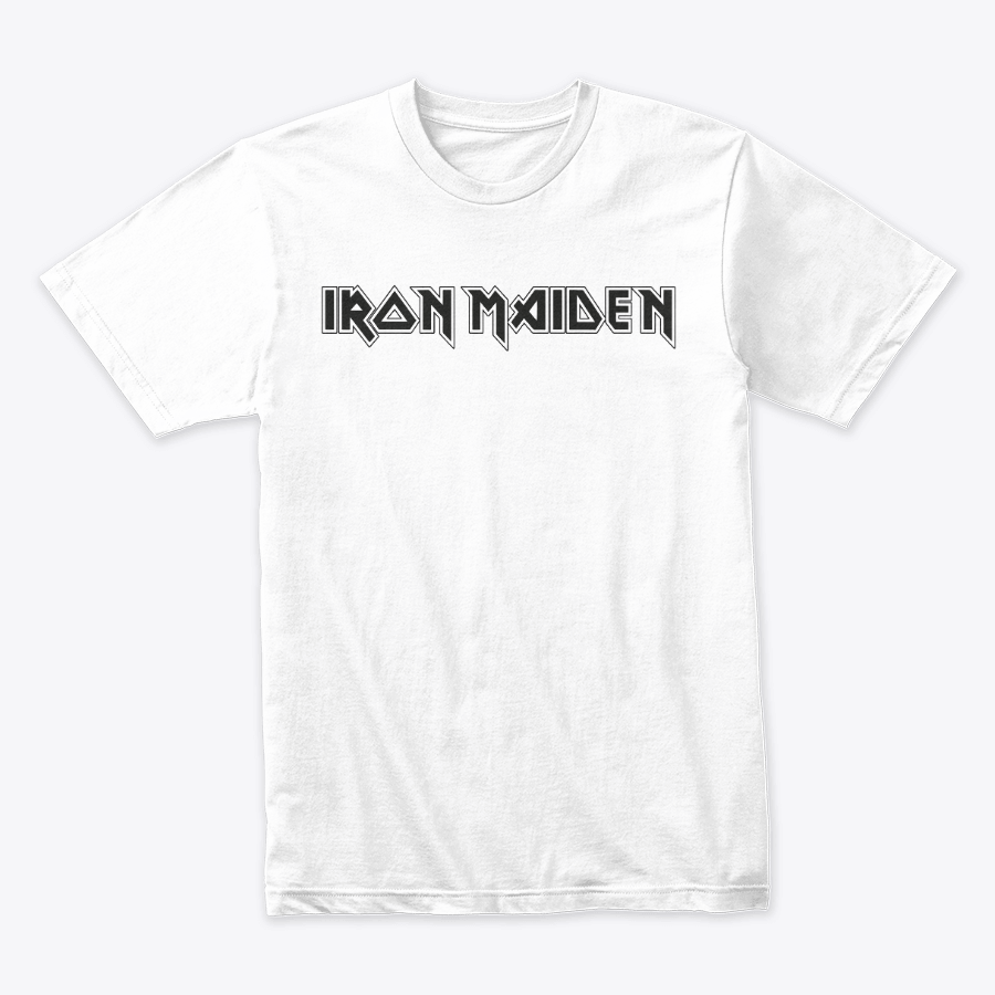 Camiseta Algodon Iron Maiden Logo Black