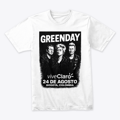 Camiseta Algodon Green Day Poster