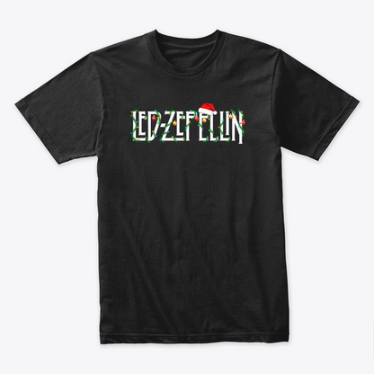Camiseta Algodon Led Zeppelin Logo Navidad