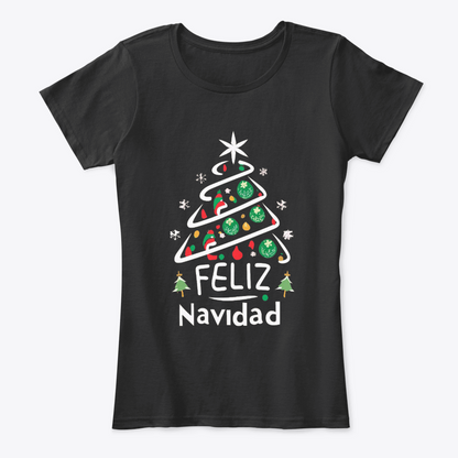 Camisetas Navideñas Familia Set de 3 Prendas Arbol feliz Navidad