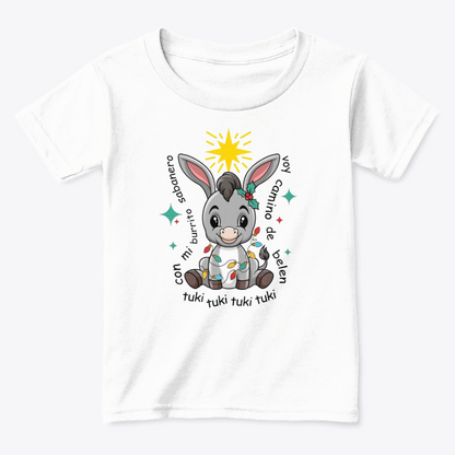 Camisetas Navideñas Familia Set de 3 Prendas Con mi burrito Sabanero