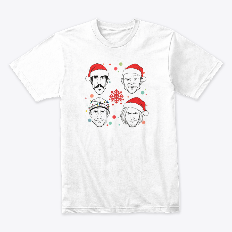 Camiseta Algodón Red Hot Chilli Peppers Navidad