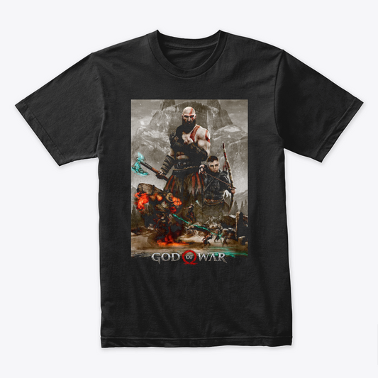 Camiseta Algodon God Of War Art