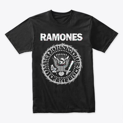 Camiseta Algodon The Ramones Logo Casico Navidad