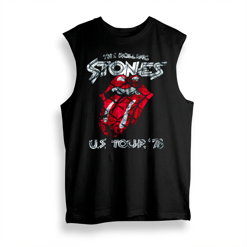 Esqueleto Manga Sisa The rolling Stones US tour 78 Rock Style