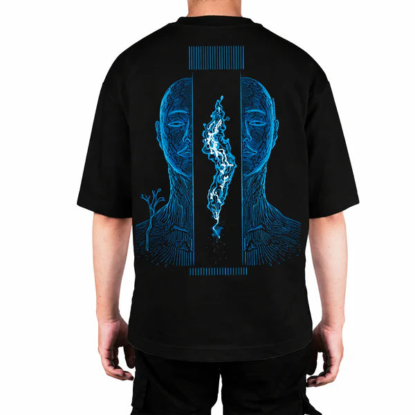Camiseta Oversize Core Art Azul