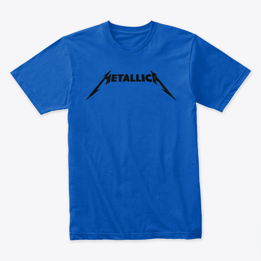 Camiseta de algodon Metallica Logo Rock Style