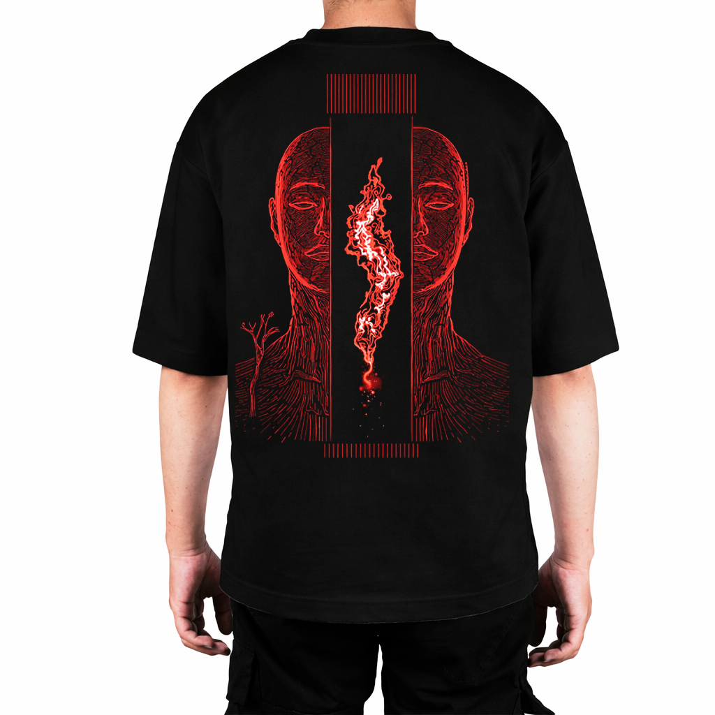 Camiseta Oversize Core Red Art 1
