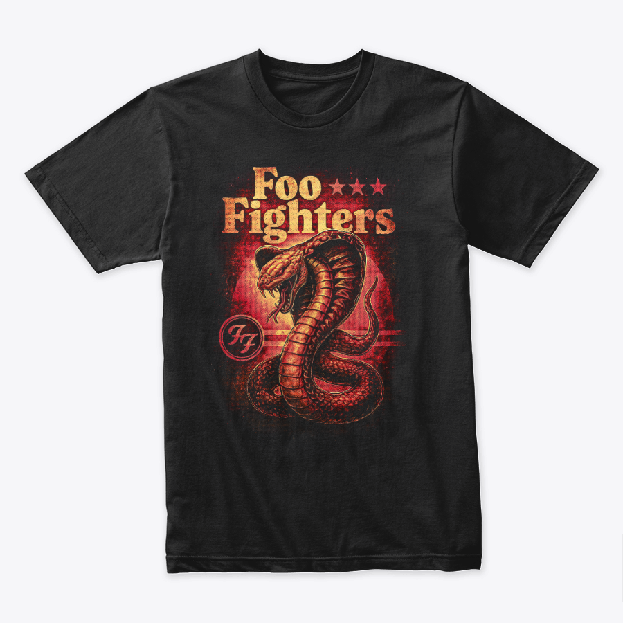 Camiseta Algodon Foo Fighters Snake