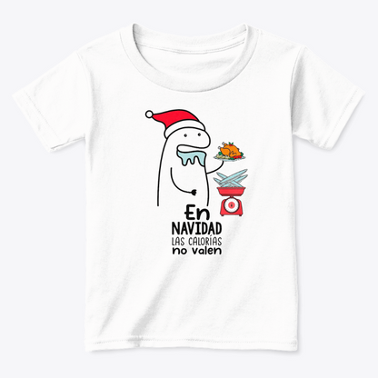 Camisetas Navideñas Familia Set de 3 Prendas En Navidad Las Calorias No Valen