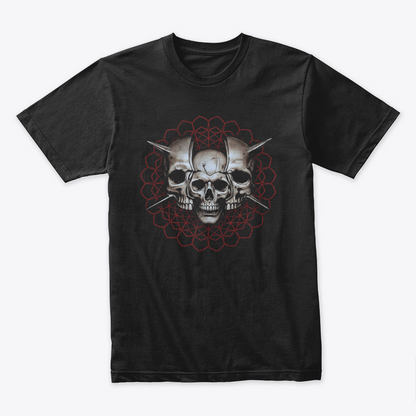 Camiseta Algodón Skull Spikes Tool