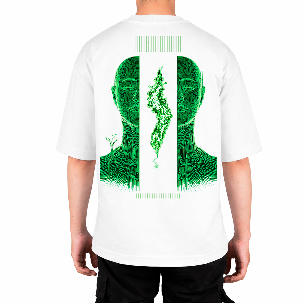 Camiseta Oversize Core Art Verde