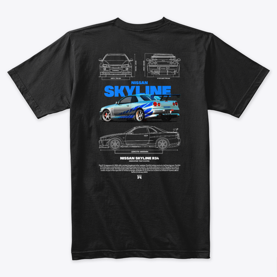 Camiseta Algodon Skyline Rapido y Furioso