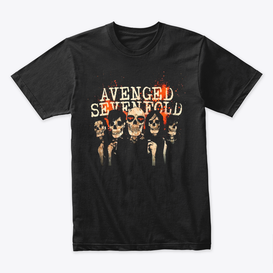 Camiseta Algodon Avenged Sevenfold Grupo Skull