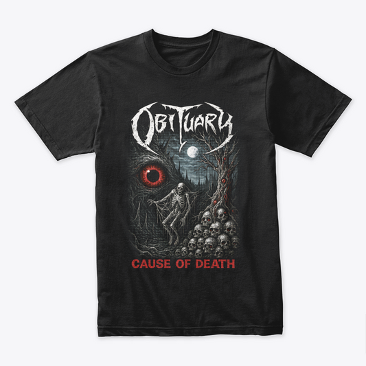 Camiseta Algodon Obituary Cause Of Death