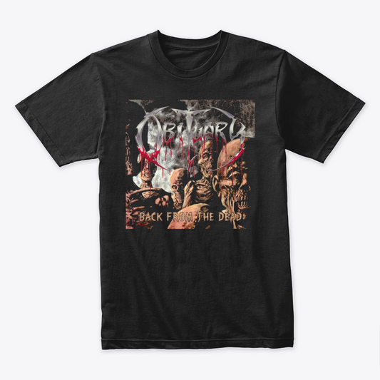 Camiseta Algodón Obituary Back From The Dead