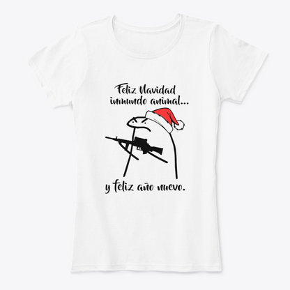 Camisetas Navideñas Familia Set de 3 Prendas Feliz Navidad Inmundo Animal