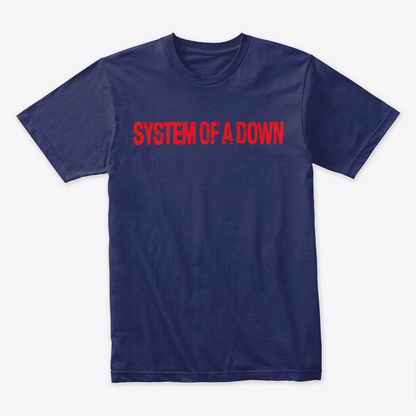 Camiseta Algodon System Of A Down Logo Rojo