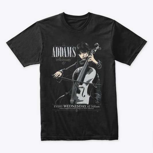 Camiseta Algodon Merlina Addams
