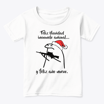 Camisetas Navideñas Familia Set de 3 Prendas Feliz Navidad Inmundo Animal