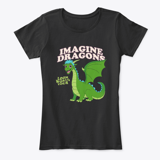 Camiseta Algodon Imagine Dragons Poster Mujer
