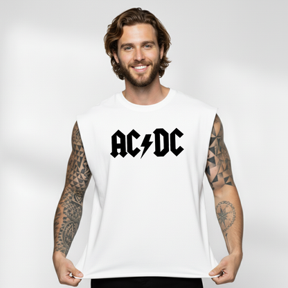 Esqueleto Manga Sisa ACDC logo Rock Style