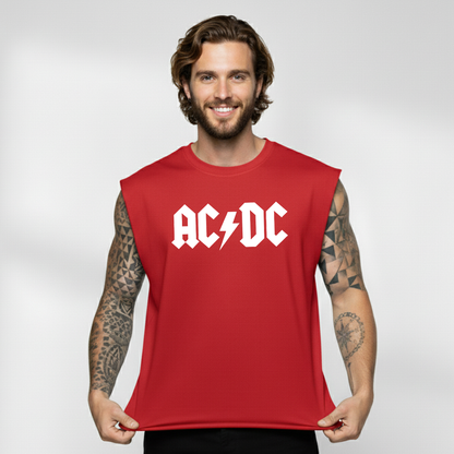Esqueleto Manga Sisa ACDC logo Rock Style