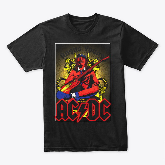 Camiseta Algodon ACDC Evil Angus Poster