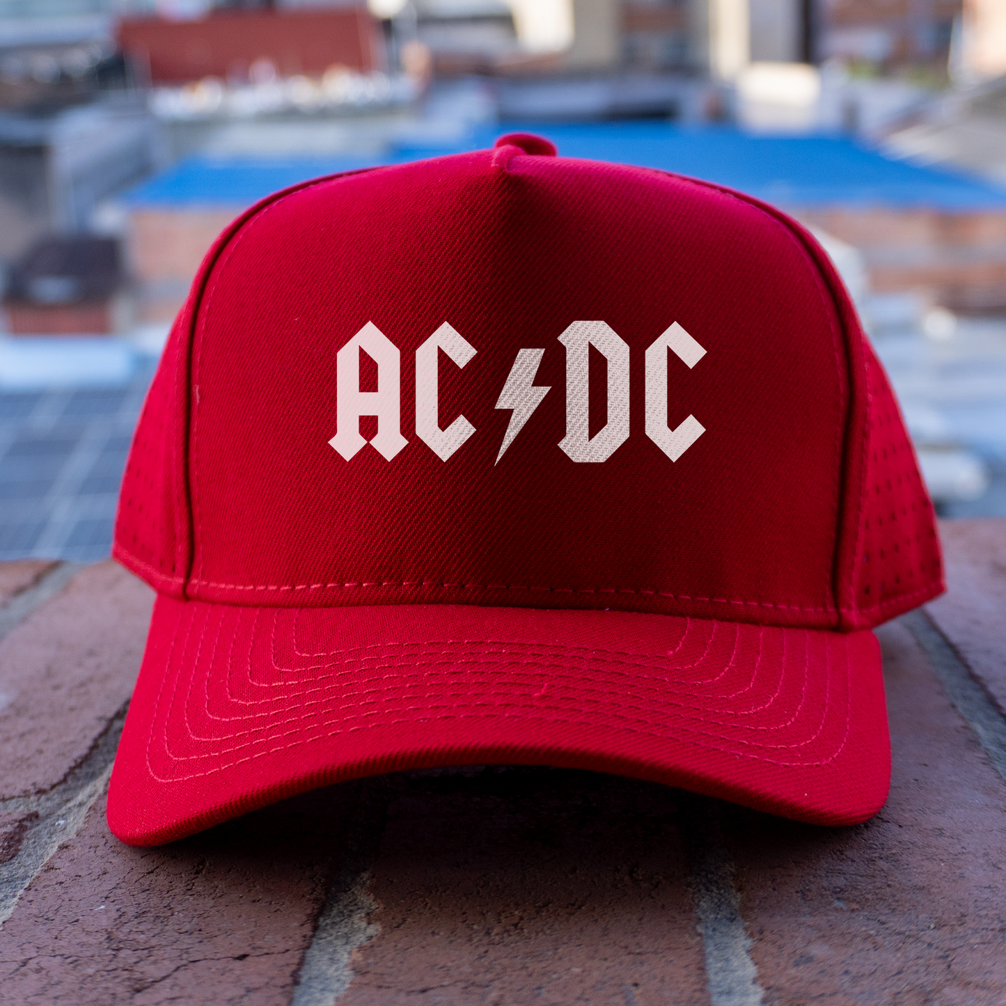 Gorra 5 Paneles AC/DC Logo - Diseño Estampado | Microperforada | Karisma