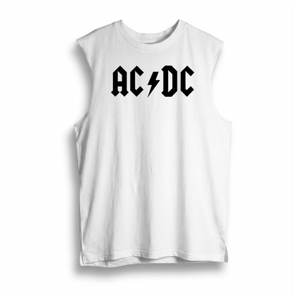Esqueleto Manga Sisa ACDC logo Rock Style