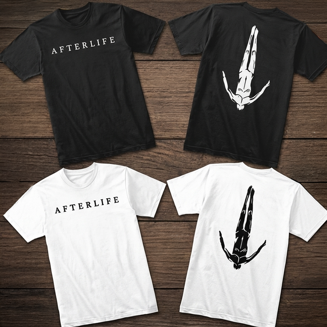 Camiseta Afterlife logo doble estampado
