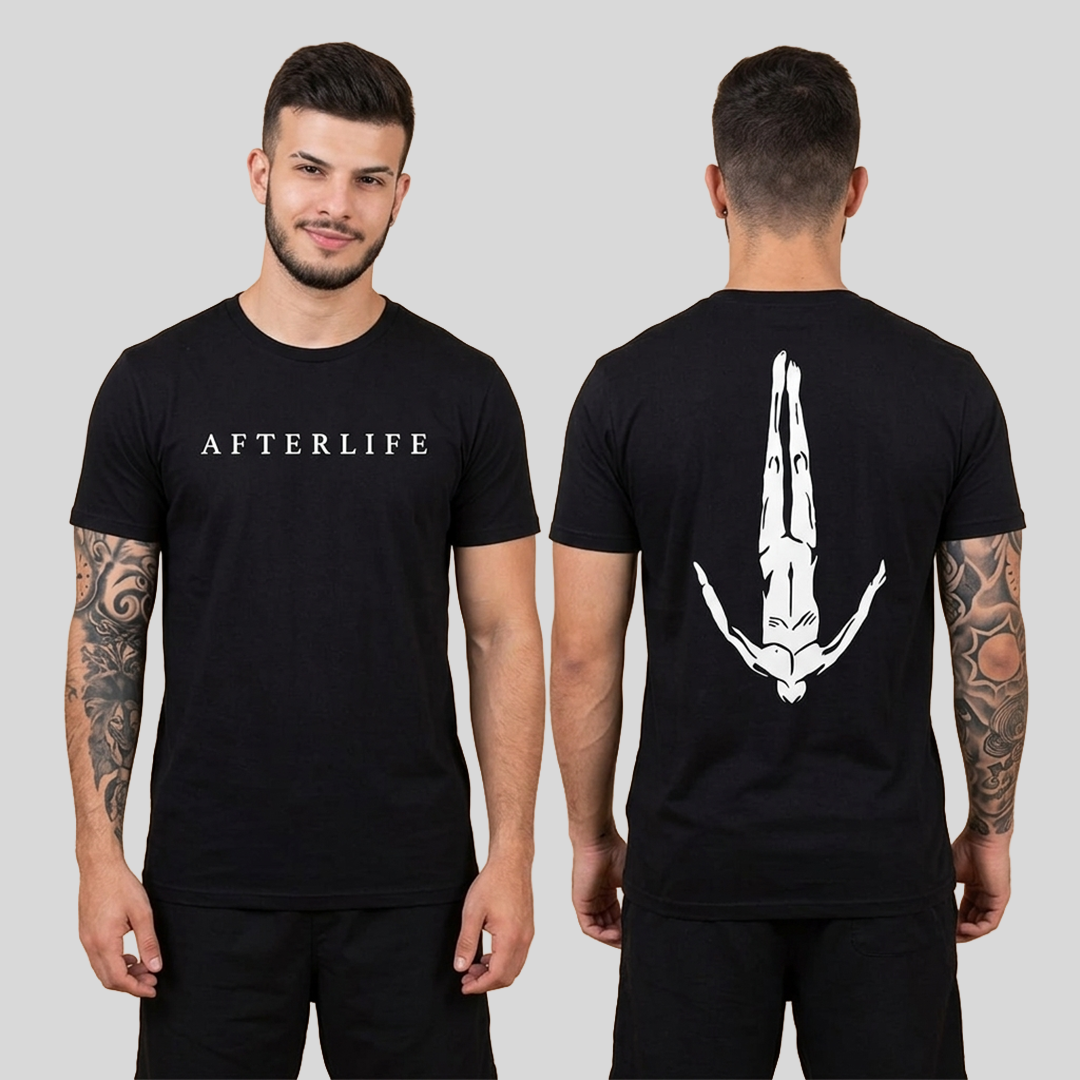 Camiseta Afterlife logo doble estampado