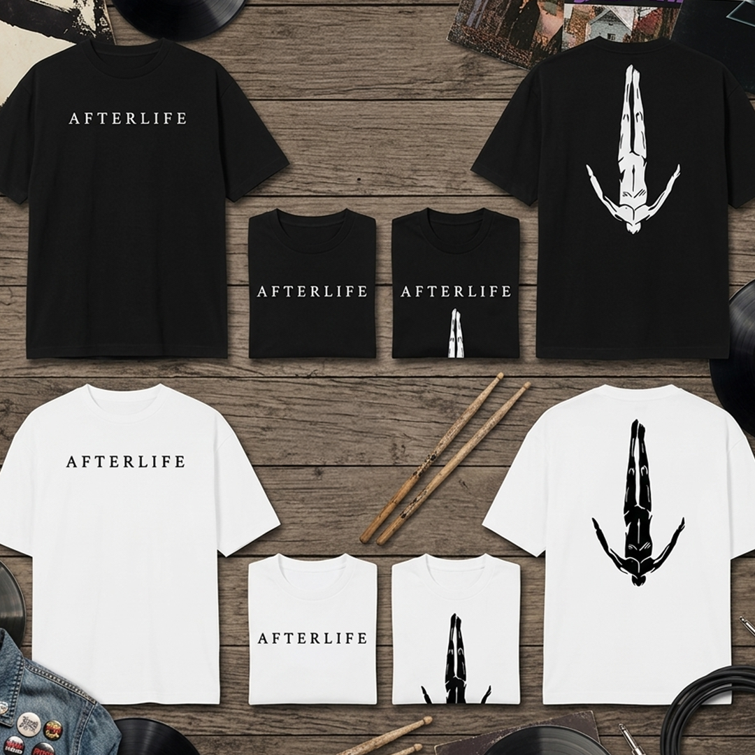 Camiseta Oversize Afterlife Logo Doble estampado
