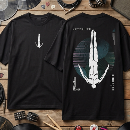 Camiseta Oversize Afterlife Medellin Colombia 2024