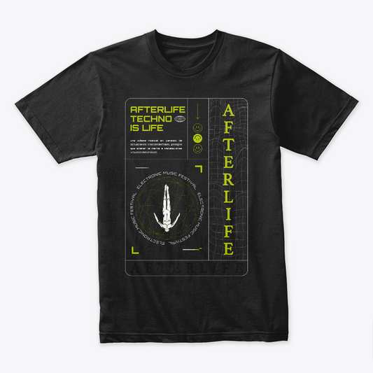 Camiseta Afterlife Techno is life 2024