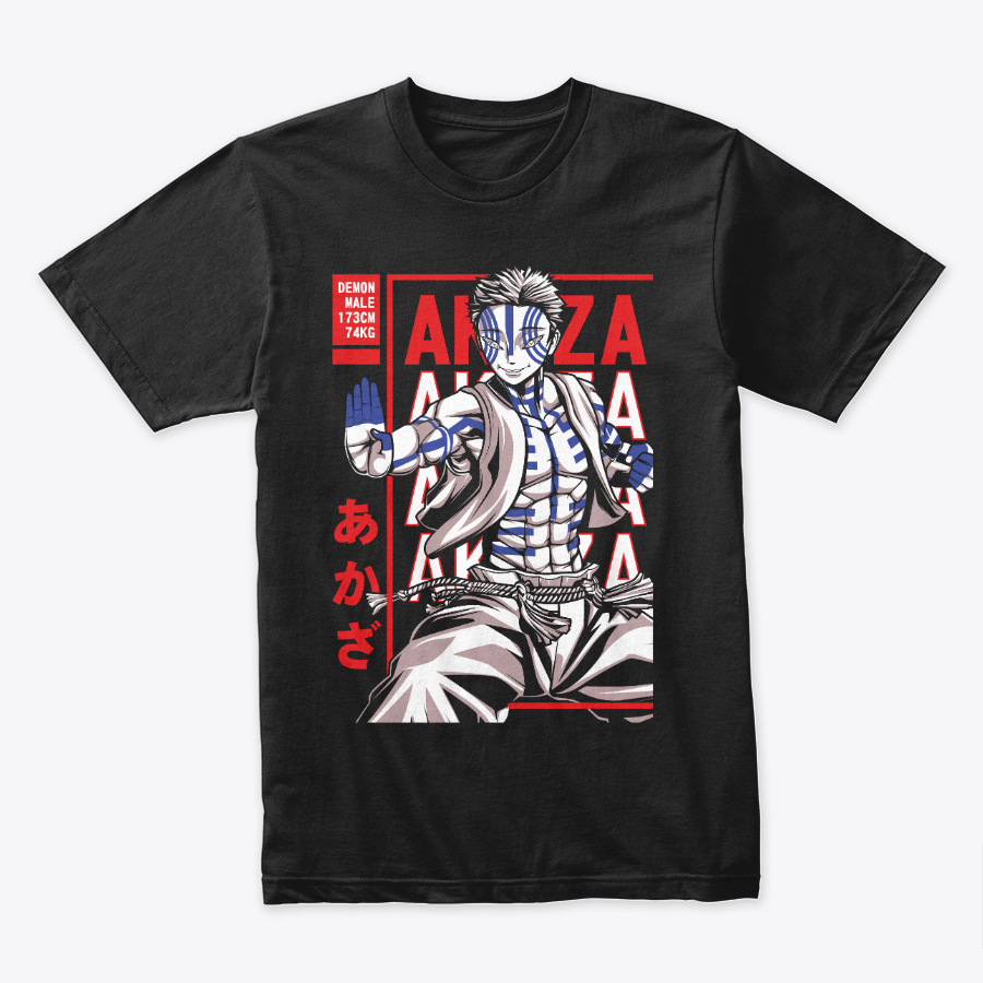 Camiseta Algodon Akaza Demon Slayer Poster