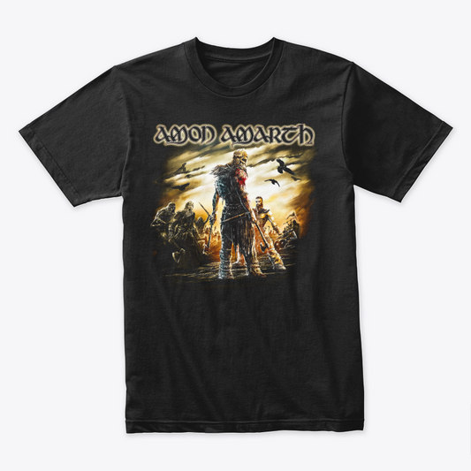 Camiseta Algodon Amon Amarth Vikingo Poster