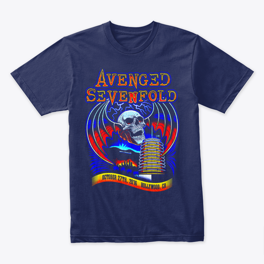 Camiseta Algodon Avenged Sevenfold Hollywood 2016