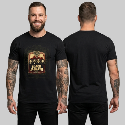 Camiseta Algodon Black Sabbath Poster Faces